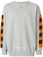 Off-white - Contrast Panel Sweatshirt - Men - Cotton - M, Grey, Cotton