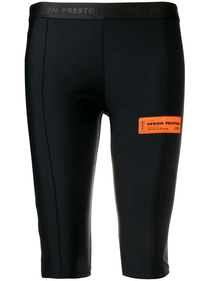 Heron Preston Logo Biker Shorts - Black