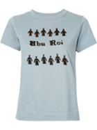 Tu Es Mon Trésor Ubu Roi Embroidered T-shirt - Blue