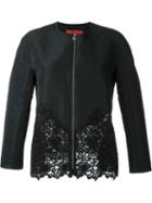 Moncler Gamme Rouge 'liseron' Jacket, Women's, Size: 3, Black, Polyester/silk