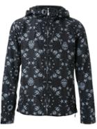 Guild Prime Paisley And Skull Pattern Hooded Padded Jacket, Men's, Size: S, Black, Polyester