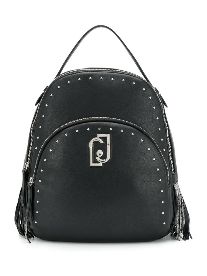 Liu Jo Studded Logo Backpack - Black