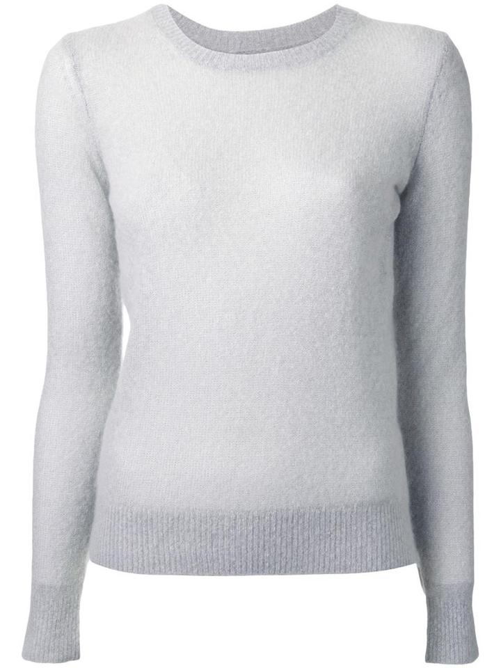 Michael Kors Semi-sheer Jumper, Women's, Size: Xs, Grey, Nylon/cashmere