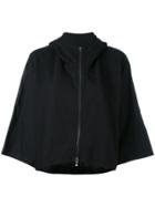 Andrea Ya'aqov Knitted Hooded Jacket - Black