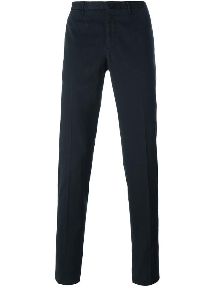 Incotex Slim-fit Trousers, Men's, Size: 52, Blue, Cotton/spandex/elastane