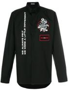 Dior Homme Appliqué Badge Shirt - Black