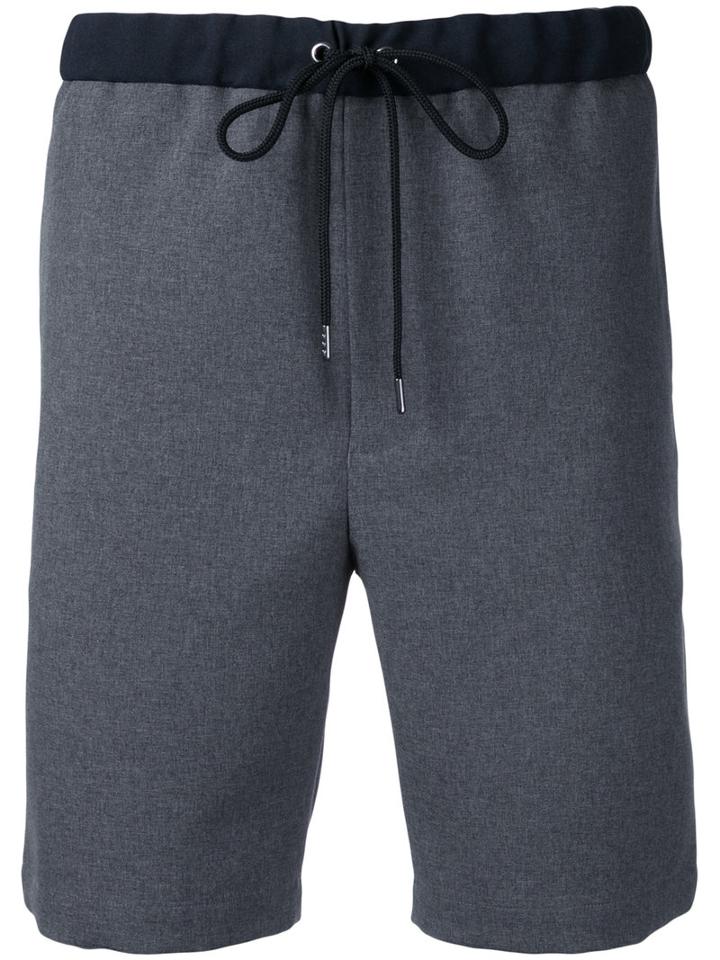 En Route - Drawstring Shorts - Men - Polyester - 3, Grey, Polyester