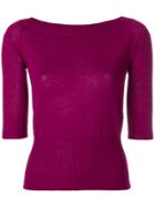 Antonio Marras Fitted Top - Pink & Purple