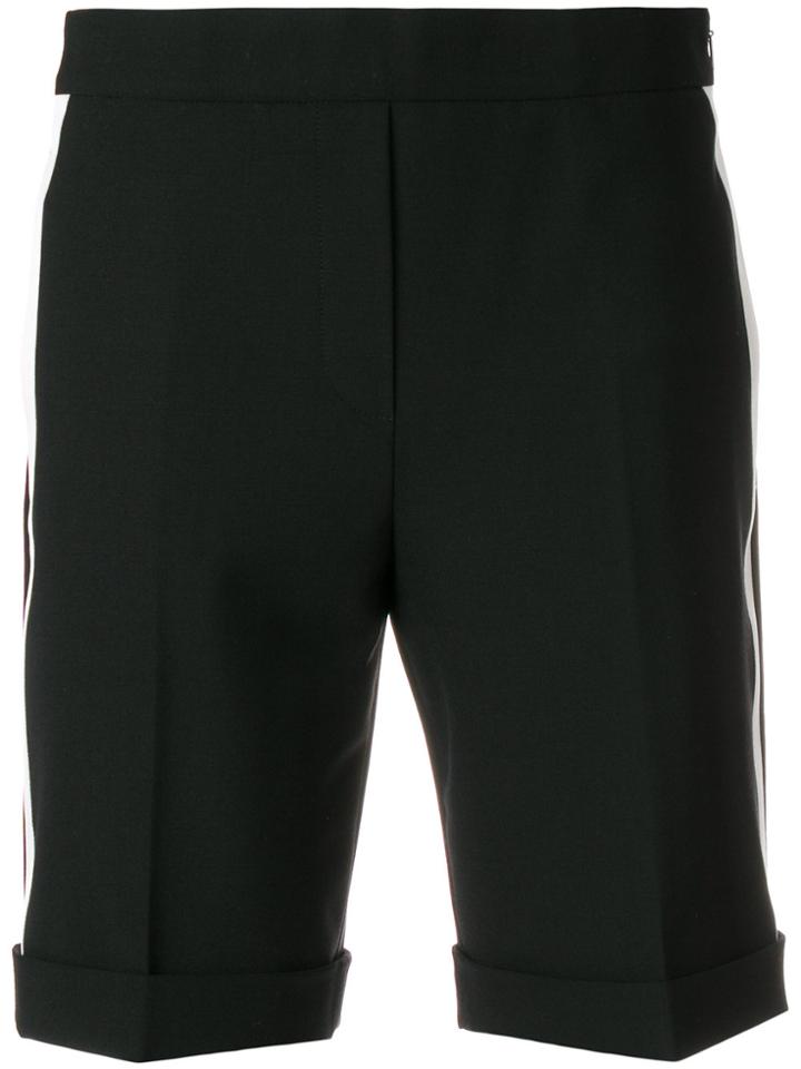 Neil Barrett Piped Striped Shorts - Black