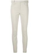 Loro Piana - Slim-fit Trousers - Women - Cotton/spandex/elastane - 44, Nude/neutrals, Cotton/spandex/elastane