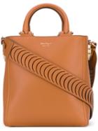 Salvatore Ferragamo - Open Top Tote Bag - Women - Calf Leather - One Size, Women's, Brown, Calf Leather
