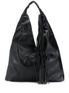 Fabiana Filippi Fringed Shoulder Bag - Black