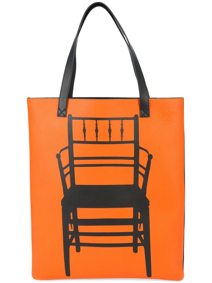 Loewe Chair Print Tote Bag - Yellow & Orange