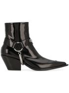 Misbhv Cuban Heel Ankle Boots - Black