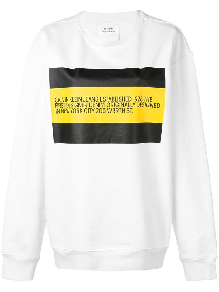 Calvin Klein Jeans Est. 1978 Logo T-shirt - White