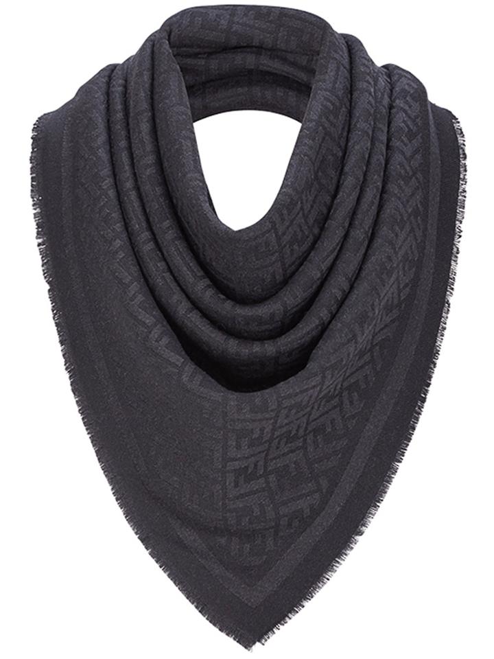 Fendi Keffiyeh Monogram Scarf - Black