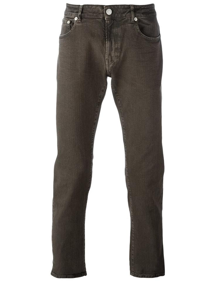 Pt05 Slim Fit Jeans, Men's, Size: 36, Brown, Cotton/spandex/elastane