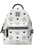 Mcm Small Logo Backpack - White
