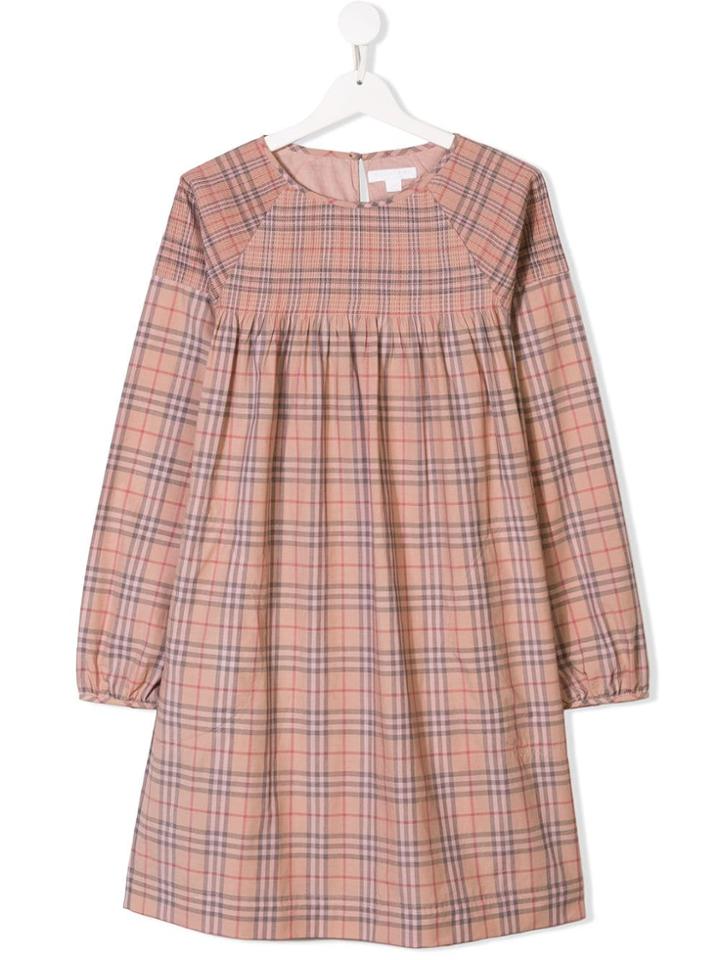 Burberry Kids Teen Check Dress - Pink
