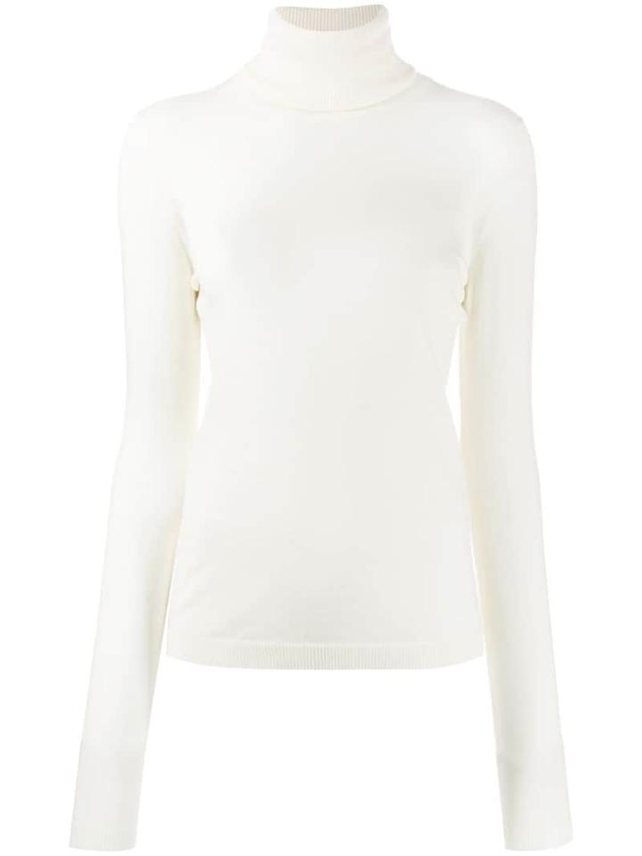 Sara Lanzi Roll Neck Sweater - White