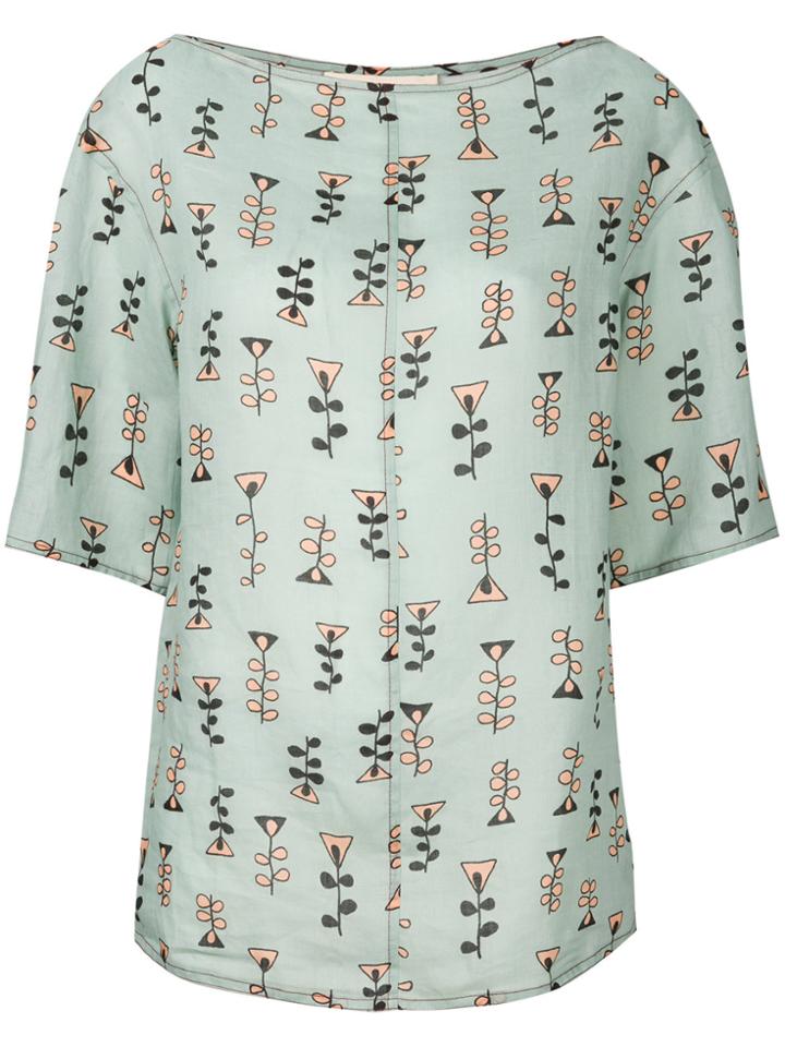 Marni Geometric Print Blouse - Green