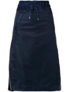 Sacai Side Zip Drawstring Skirt - Blue