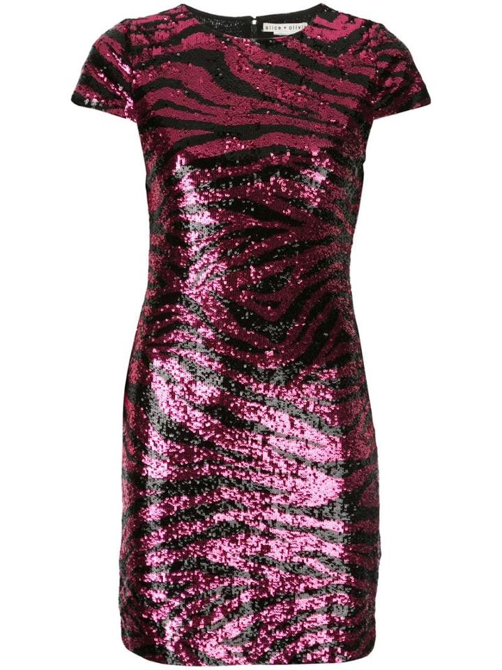 Alice+olivia Nat Sequinned Mini Dress - Pink