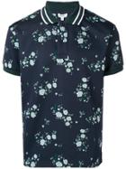 Kenzo Floral Short-sleeve Polo Top - Blue
