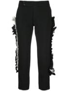 Comme Des Garçons Vintage Ruffled Trousers - Black