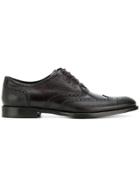Dolce & Gabbana Punch Hole Detailed Oxford Shoes - Brown