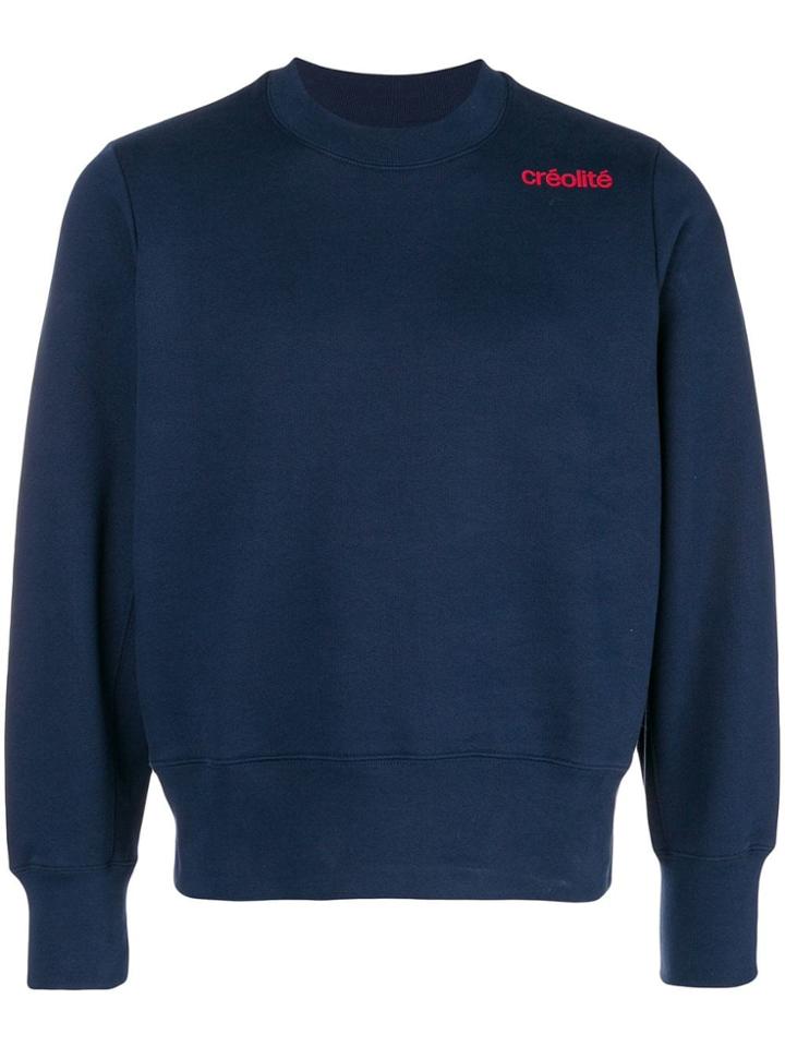 Wales Bonner Round Neck Sweatshirt - Blue