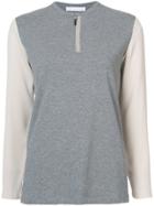 Fabiana Filippi Panelled Jersey Top - Grey