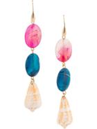 Carolina Herrera Shell Detail Earrings - Multicolour