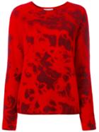 Suzusan Tie Dye Style Knit Top - Red
