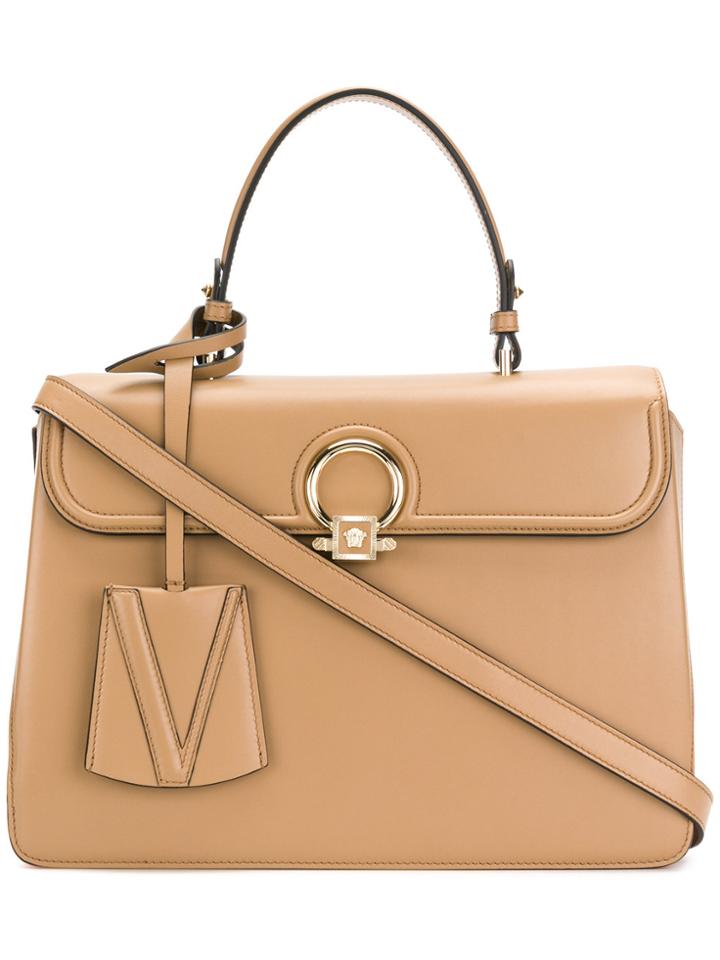 Versace Dv One Tote - Brown