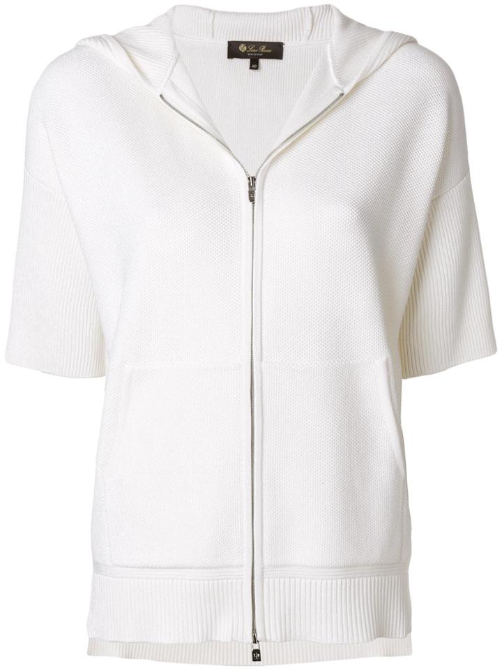 Loro Piana Shortsleeved Zipped Jacket - White