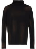 Martine Rose Roll-neck Long-sleeve T-shirt - Black