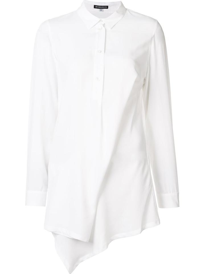 Ann Demeulemeester Oversized Shirt, Women's, Size: 36, White, Rayon