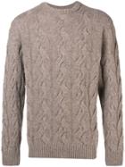 Barbour Thornton Cable Knit Jumper - Nude & Neutrals