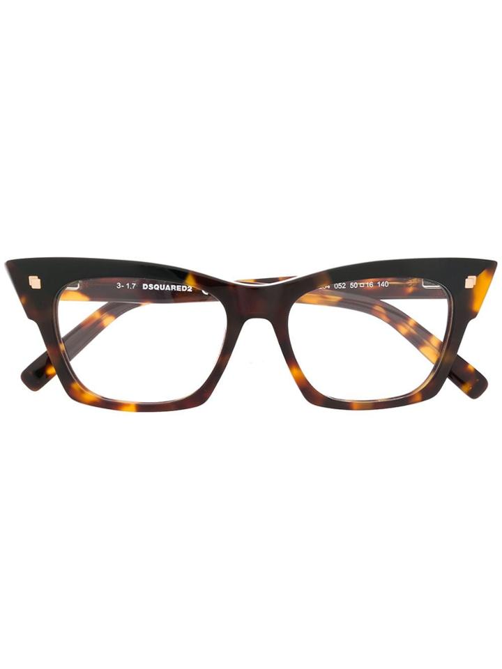 Dsquared2 Eyewear Cat Eye Glasses - Brown