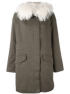 Army Yves Salomon Buttoned Parka Coat