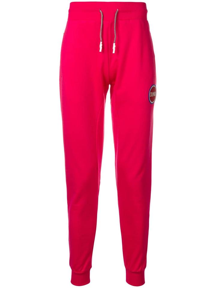 Colmar Logo Patch Track Pants - Pink & Purple