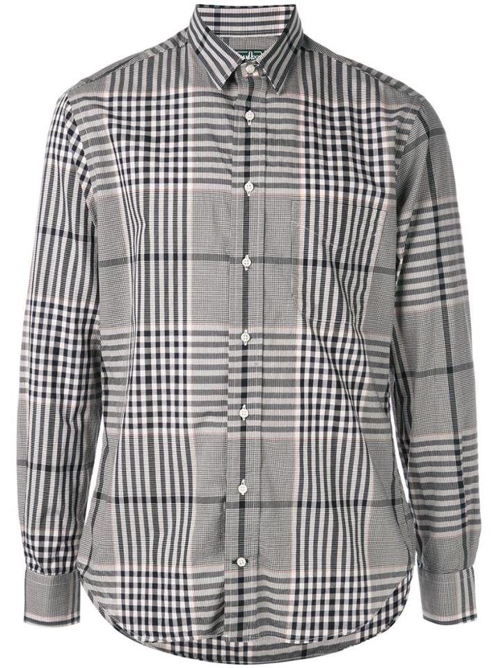 Gitman Vintage Check Printed Shirt - Black