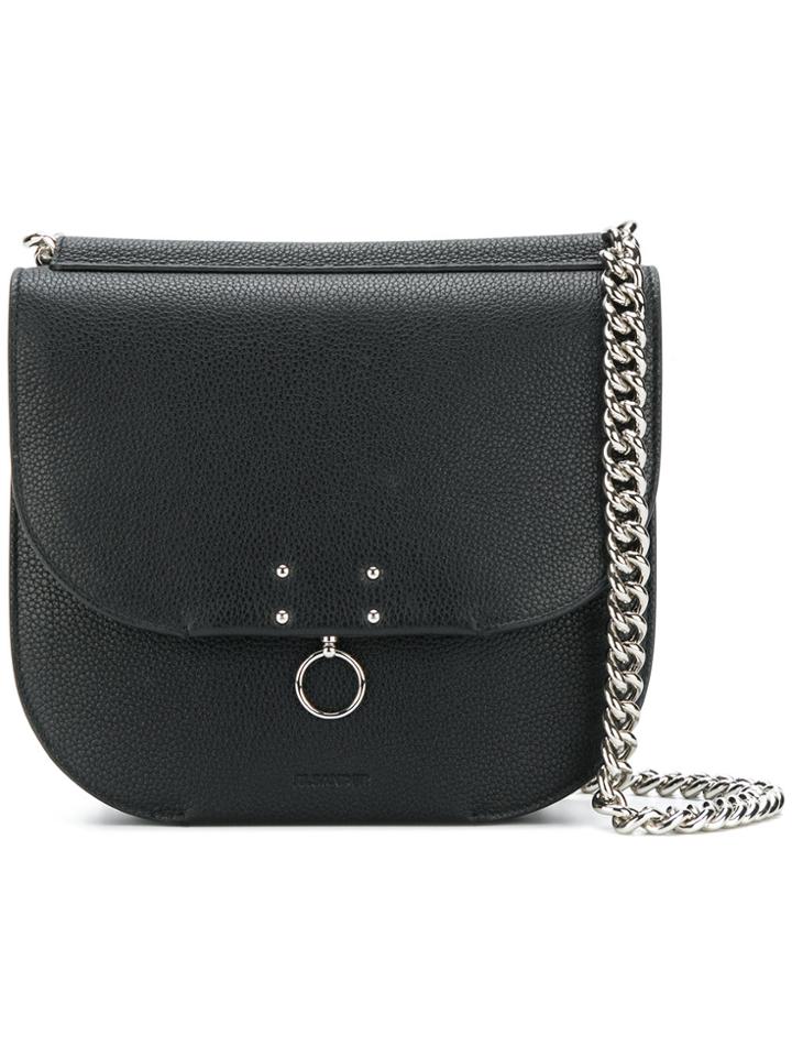 Jil Sander Warp Grained Crossbody Bag - Black