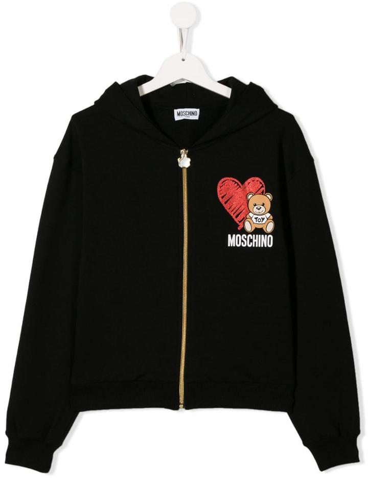 Moschino Kids Tiy Bear Jacket - Black
