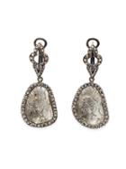 Loree Rodkin Sliced Diamond Drop Earrings