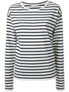 Faith Connexion Striped Longsleeved T-shirt, Women's, Size: Xs, White, Cotton