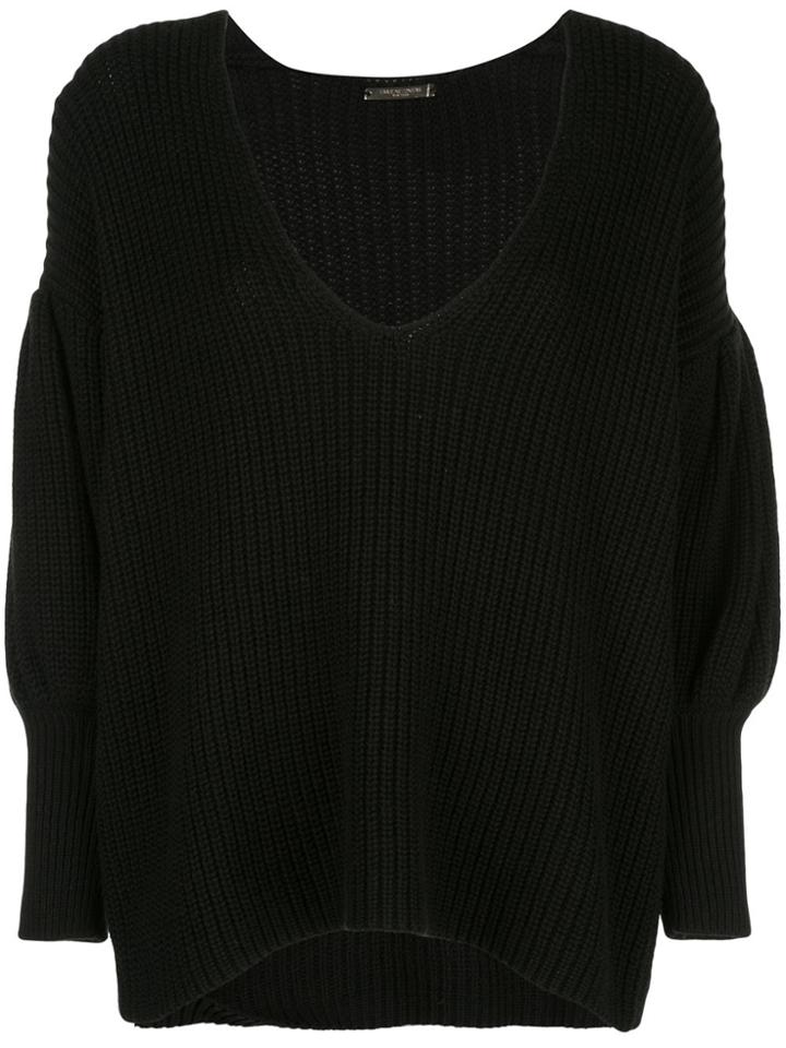 Caroline Constas Slouchy Knit Jumper - Black