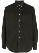 Gitman Vintage Plain Buttoned-collar Shirt - Green