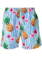 Mc2 Saint Barth Pineapple Swimming Shorts - Blue